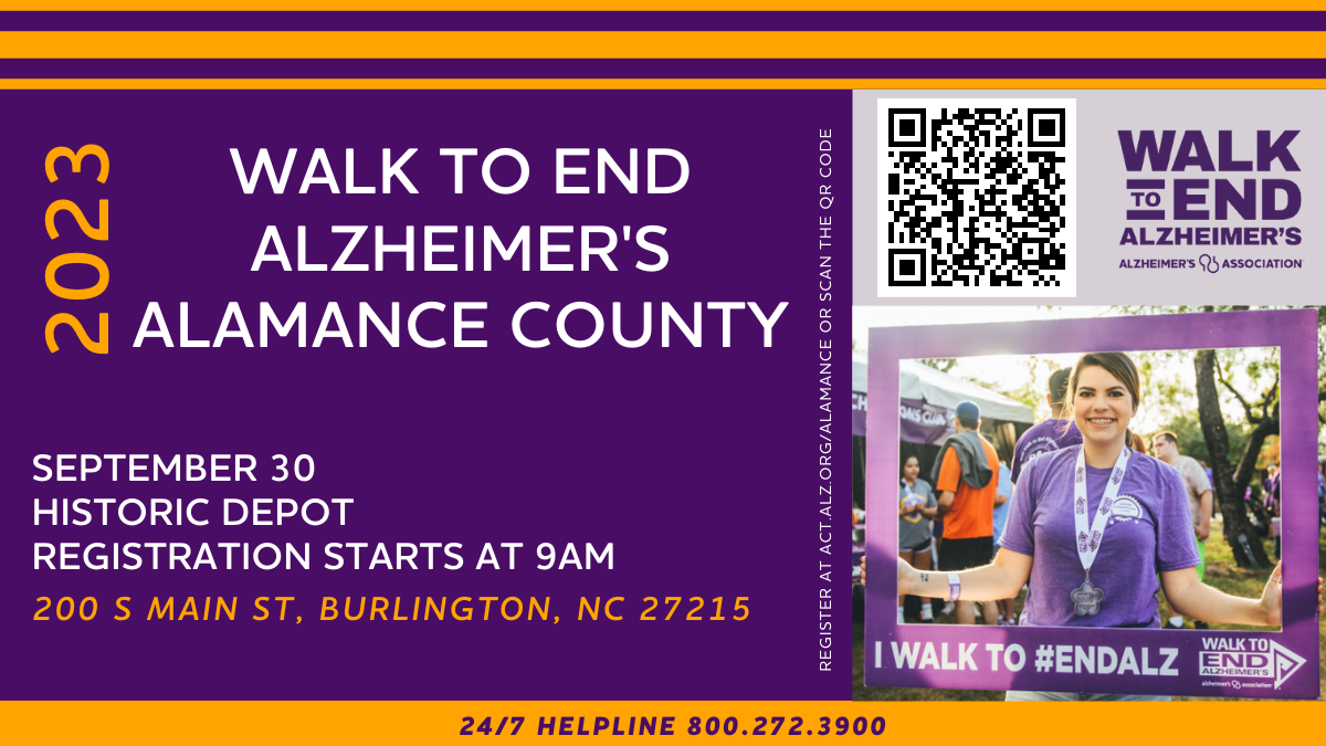 Walk to End Alzheimer's Alamance County United Way of Alamance County